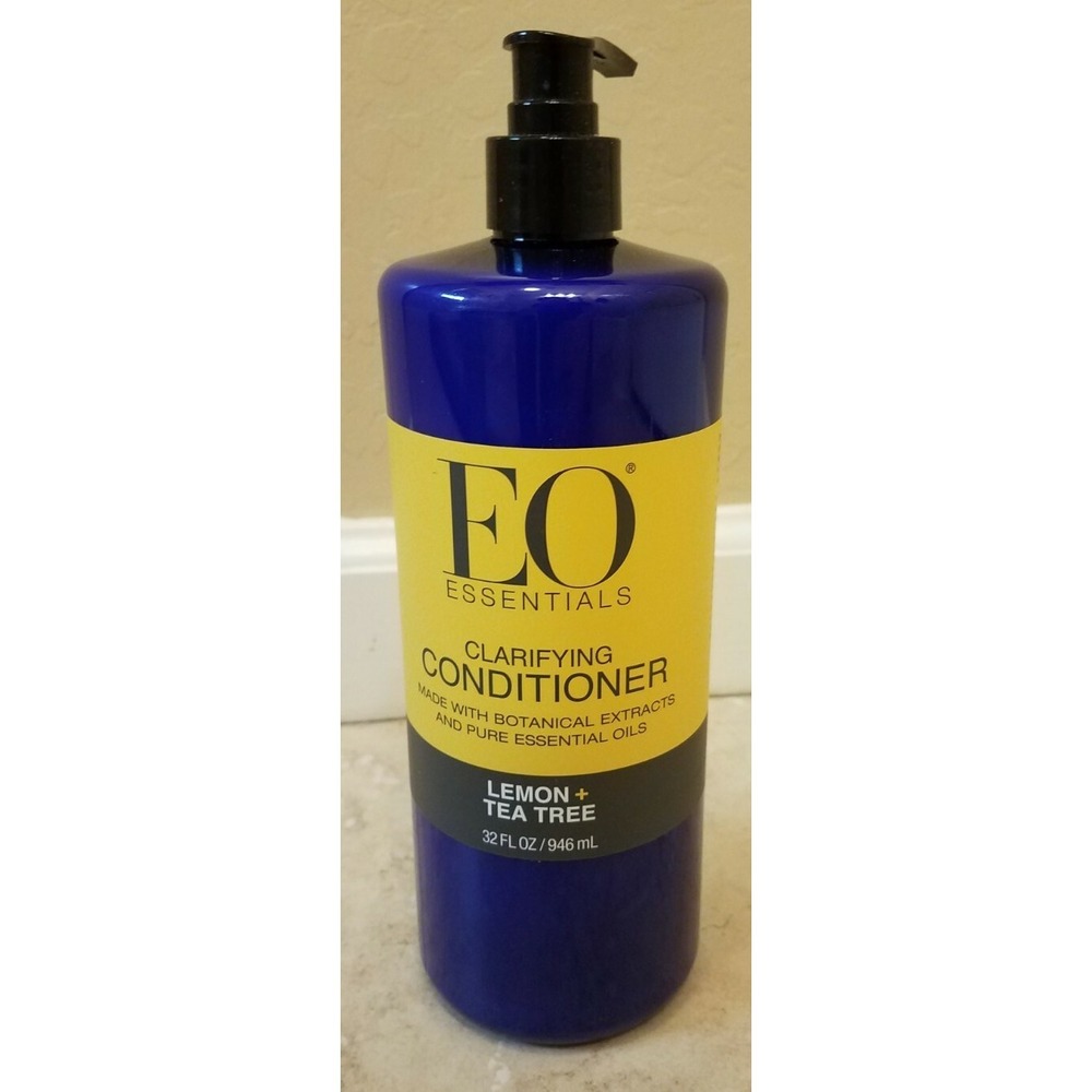 EO Essentials Clarifying Hair Conditioner LEMON + TEA TREE Oils 32oz New
